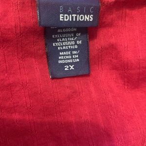 Basic edition 2x flared up 3/4 sleeves blouse